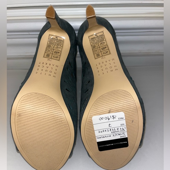 White House Black Market Winter Green Stilettos - Picture 7 of 7